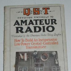 Radios antiguas: ANTIGUO LIBRO AMATEUR RADIO, PUBLICACION DE AMERICAN RADIO RELAY LEAGUE, ENERO DE 1927, ED. QST, 96 