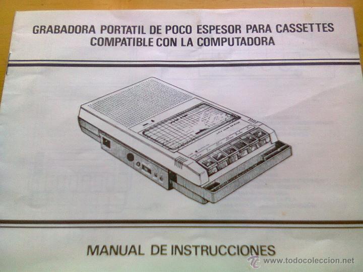 Radios antiguas: Manual instrucciones grabadora - Foto 1