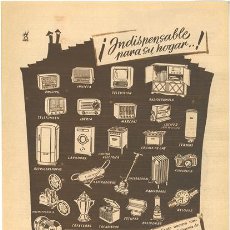 Radios antiguas: PUBLICIDAD ANTIGUA. RADIO. AVENIDA RADIO. 1952.. Lote 42178875