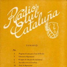 Radios antiguas: RADIO CLUB CATALUÑA REVISTA TÉCNICA MENSUAL OCTUBRE 1953