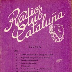 Radios antiguas: RADIO CLUB CATALUÑA REVISTA TÉCNICA MENSUAL NOVIEMBRE 1953