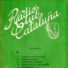 Radios antiguas: RADIO CLUB CATALUÑA REVISTA TÉCNICA MENSUAL JULIO 1954