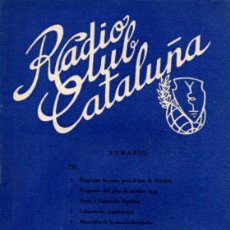 Radios antiguas: RADIO CLUB CATALUÑA REVISTA TÉCNICA MENSUAL OCTUBRE 1954
