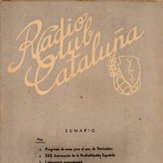 Radios antiguas: RADIO CLUB CATALUÑA REVISTA TÉCNICA MENSUAL NOVIEMBRE 1954
