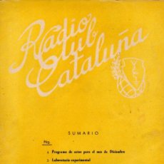 Radios antiguas: RADIO CLUB CATALUÑA REVISTA TÉCNICA MENSUAL DICIEMBRE 1954
