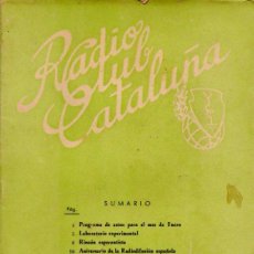 Radios antiguas: RADIO CLUB CATALUÑA REVISTA TÉCNICA MENSUAL ENERO 1955