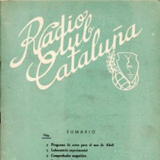Radios antiguas: RADIO CLUB CATALUÑA REVISTA TÉCNICA MENSUAL ABRIL 1955