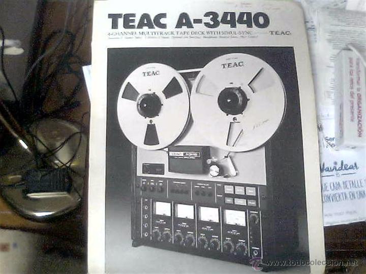 Radios antiguas: Folleto Teac A-3440 - Foto 1