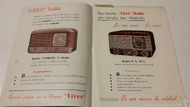 Radios antiguas: Bonito cat&aacute;logo virrer - Foto 2