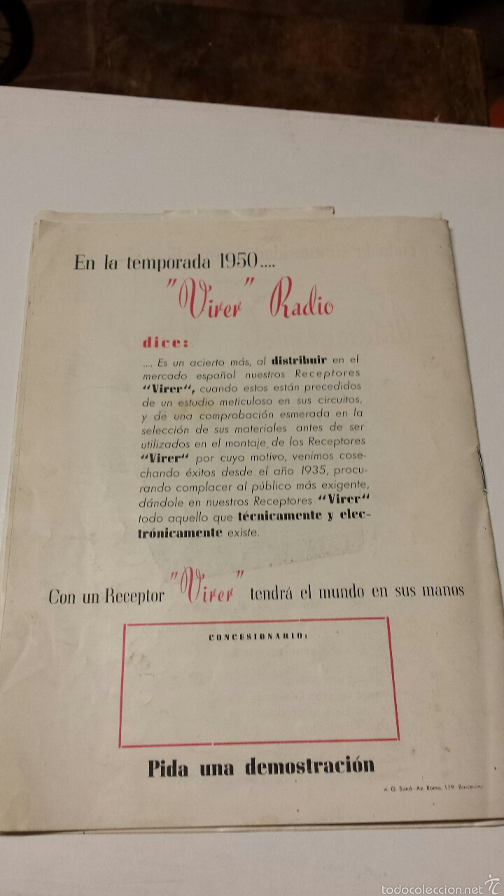 Radios antiguas: Bonito cat&aacute;logo virrer - Foto 6
