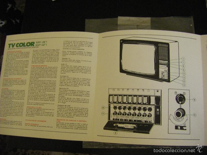 Radios antiguas: Libro de instrucciones televisi&oacute;n Vanguard - Foto 3