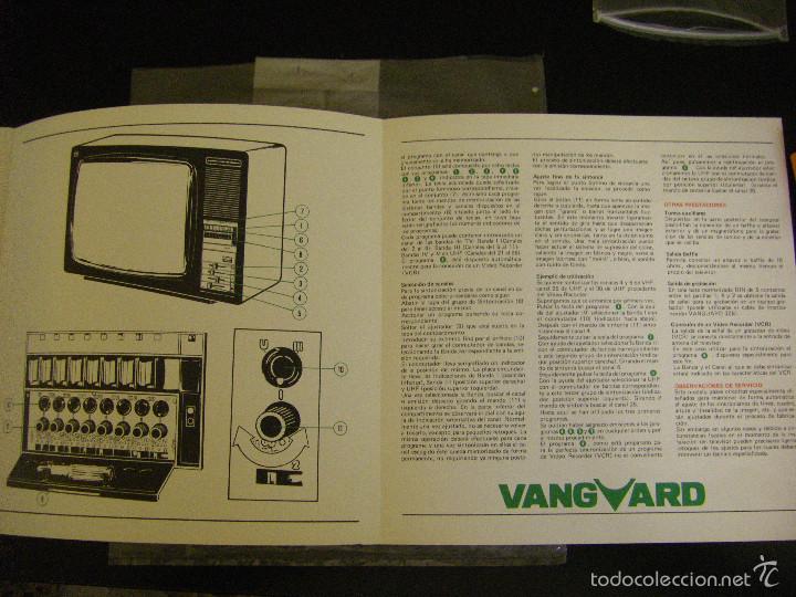 Radios antiguas: Libro de instrucciones televisi&oacute;n Vanguard - Foto 4