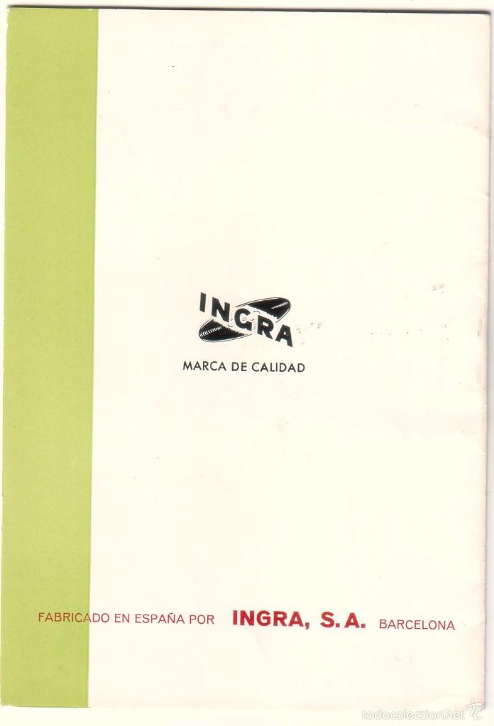 Radios antiguas: Instrucciones del magnetof&oacute;n Ingra, mod. TR-70 - Foto 2