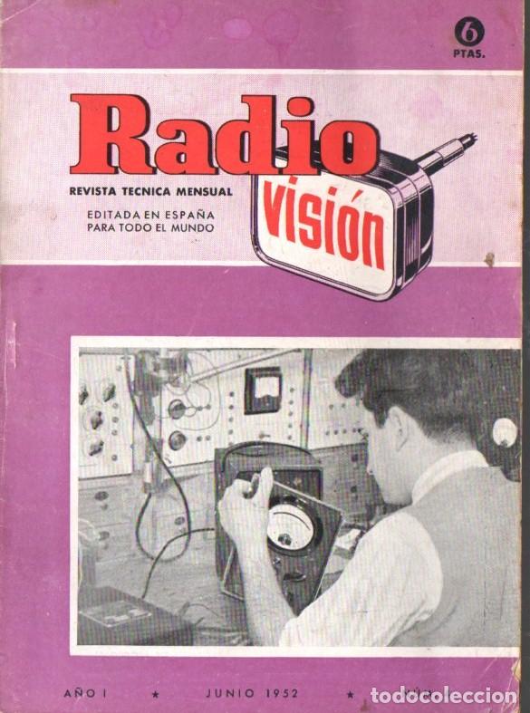 Radios antiguas: RADIOVISI&Oacute;N N&ordm; 5 - JUNIO 1952 - Foto 1
