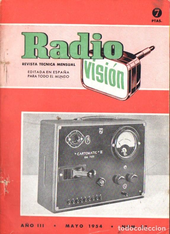 Radios antiguas: RADIOVISI&Oacute;N N&ordm; 27 - MAYO 1954 - Foto 1