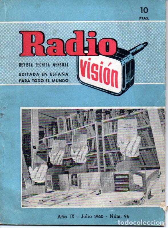 Radios antiguas: RADIOVISI&Oacute;N N&ordm; 94 - JULO 1960 - Foto 1