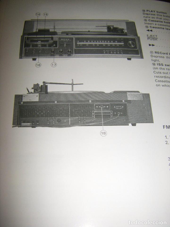 Radios antiguas: Instrucciones tocadiscos Sony HP-179 - Foto 12