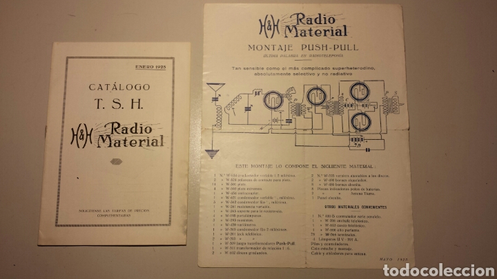 Negligencia tiempo Monje catalogo h h radio material 1925 - Compra venta en todocoleccion