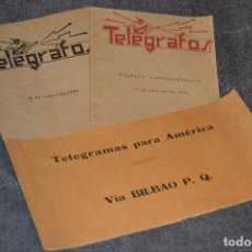 Radios antiguas: LOTE DE 2 REVISTAS TELÉGRAFOS Y TALONARIO TELEGRAMAS PARA AMÉRICA - AÑOS 30 - VINTAGE - HAZ OFERTA