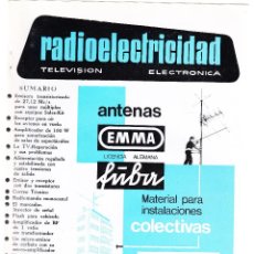 Radio antiche: REVISTA RADIOELECTRICIDAD - Nº 362 - JUNIO 1969 - TELEVISION - ELECTRONICA