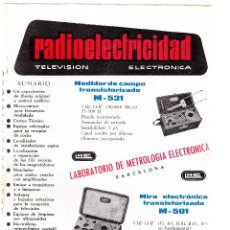 Radio antiche: REVISTA RADIOELECTRICIDAD - Nº 330 - OCTUBRE 1966 - TELEVISION - ELECTRONICA