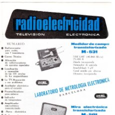 Radio antiche: REVISTA RADIOELECTRICIDAD - Nº 329 - SEPTIEMBRE 1966 - TELEVISION - ELECTRONICA