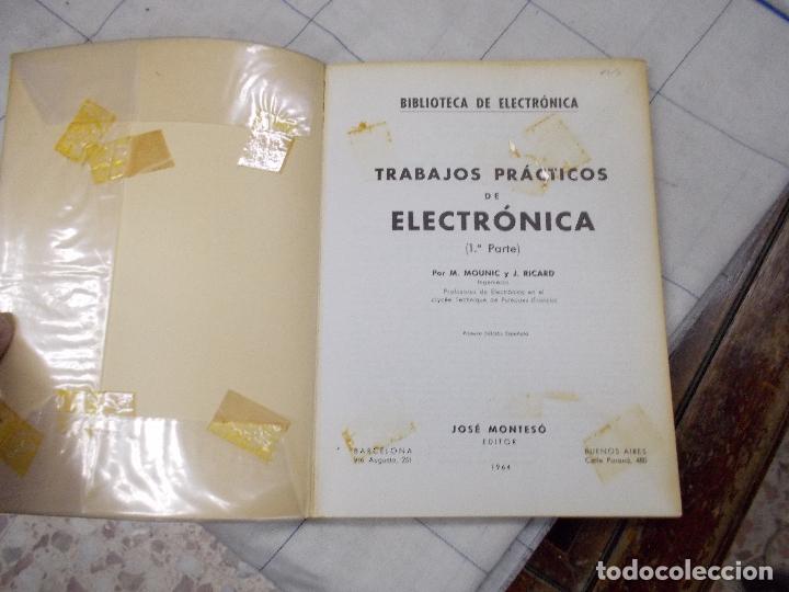 Radios antiguas: libro trabajos practicos de electronica - Foto 11
