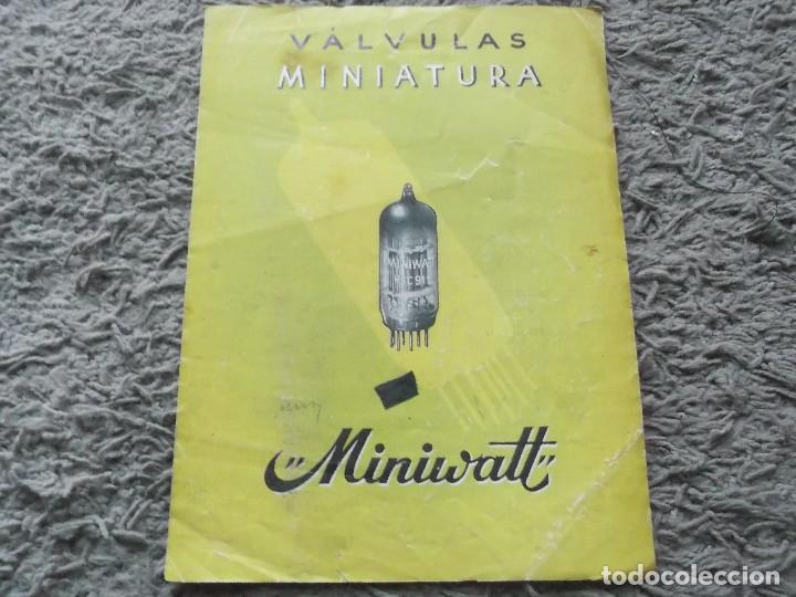 Radios antiguas: MINIWATT-VALVULAS MINIATURA-FOLLETO - Foto 1