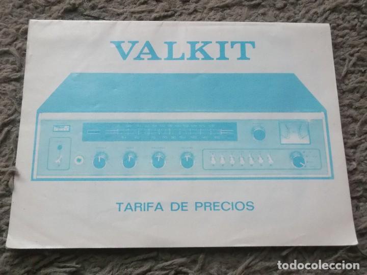 Radios antiguas: VALKIT-TARIFA DE PRECIOS - Foto 1