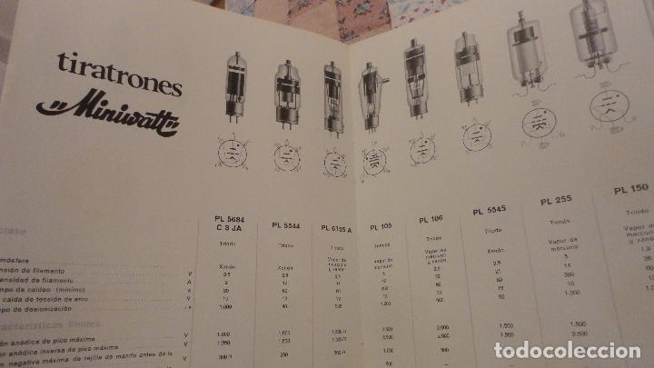 Radios antiguas: MINIWATT.TIRATRONES IGNITRONES. COPRESA S.A 1966 VALVULAS - Foto 3