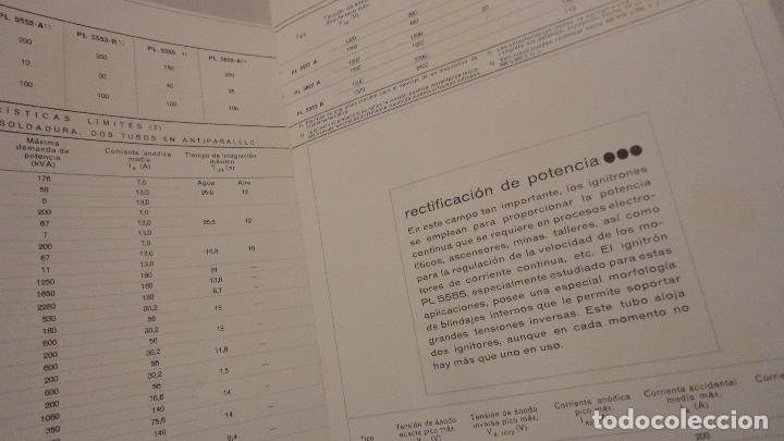 Radios antiguas: MINIWATT.TIRATRONES IGNITRONES. COPRESA S.A 1966 VALVULAS - Foto 5