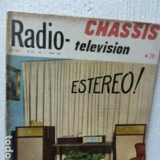 Radios antiguas: CHASSIS REVISTA DE RADIO Y TELEVISION AÑOS 50 . Lote 160314566