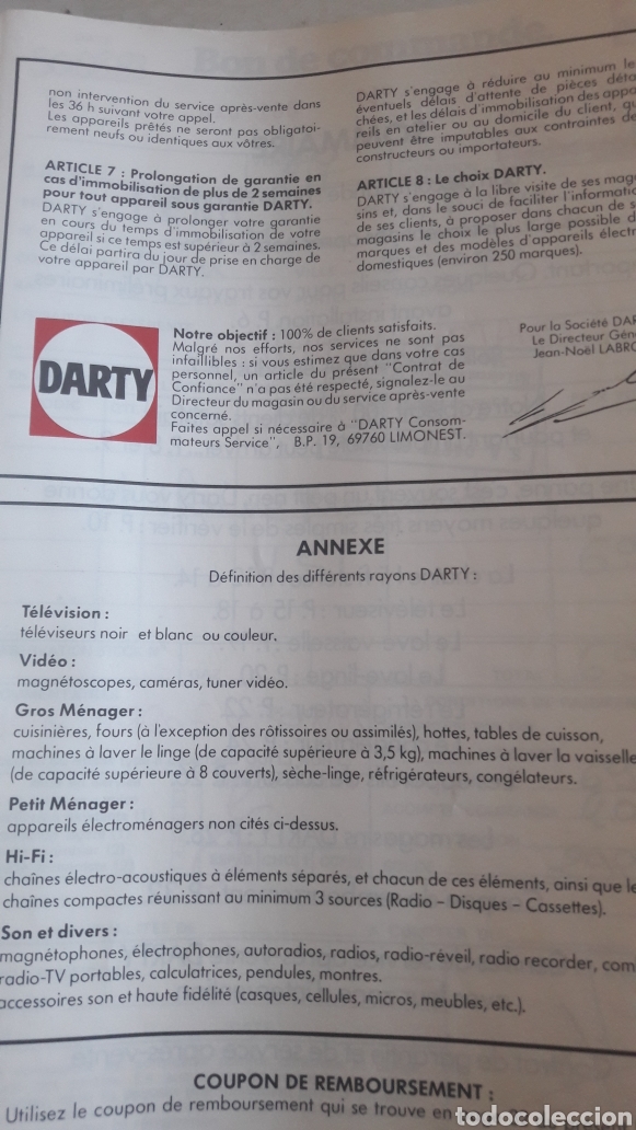 Radios antiguas: Darty Tv.video .libro hifi - Foto 2