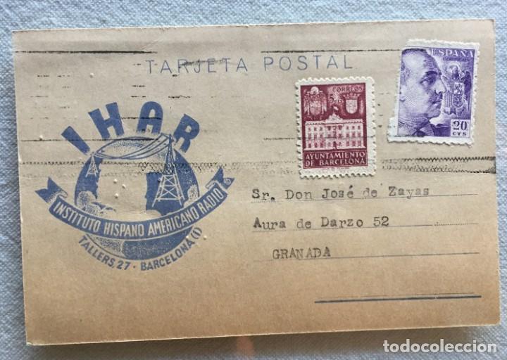 Radios antiguas: Tarjeta Postal IHAR - Foto 1