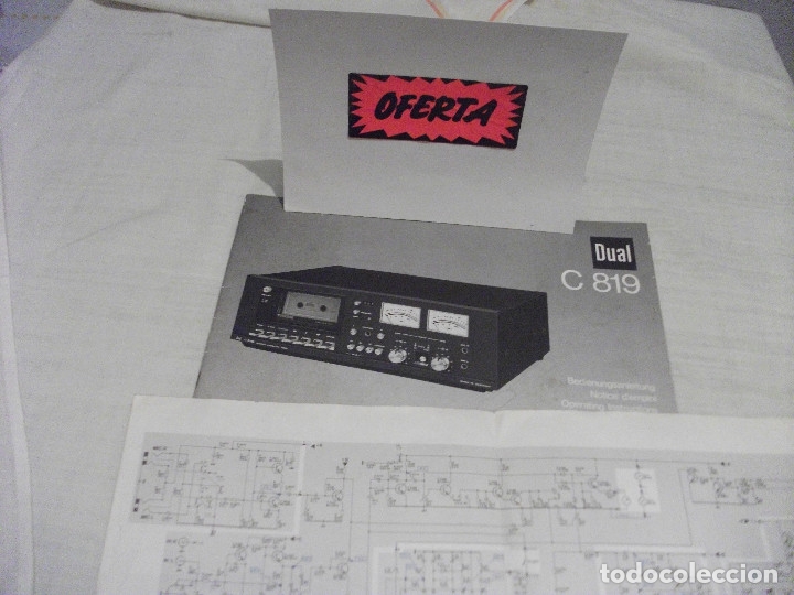 Radios antiguas: MANUAL DEL VINTAG **DUAL C.819** REF. DATO - Foto 1