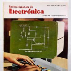 Radios antiguas: REVISTA ESPAÑOLA DE ELECTRONICA Nº 182 ENERO 1970 RADIO TV COMUNICACIONES. Lote 184622221