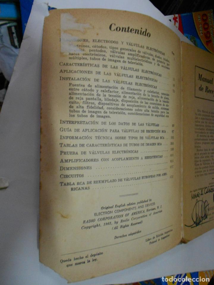 Radios antiguas: VALVULAS DE RECEPCION MANUAL RCA - Foto 2