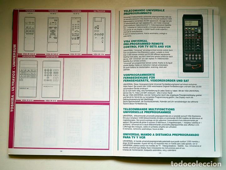 Radios antiguas: Mando a distancia. Cat&aacute;logo de Visa Electronics de 1994 - Foto 3