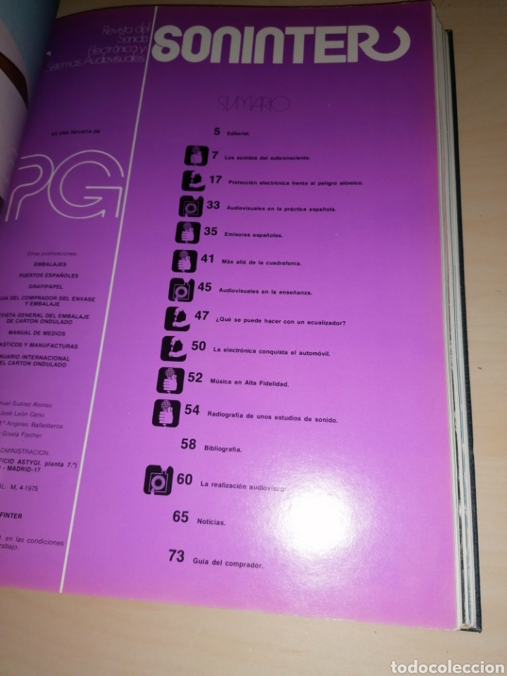 Radios antiguas: Tomo de revistas SONINTER - Del 1 al 6 - Foto 6