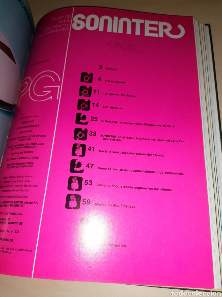 Radios antiguas: Tomo de revistas SONINTER - Del 1 al 6 - Foto 11