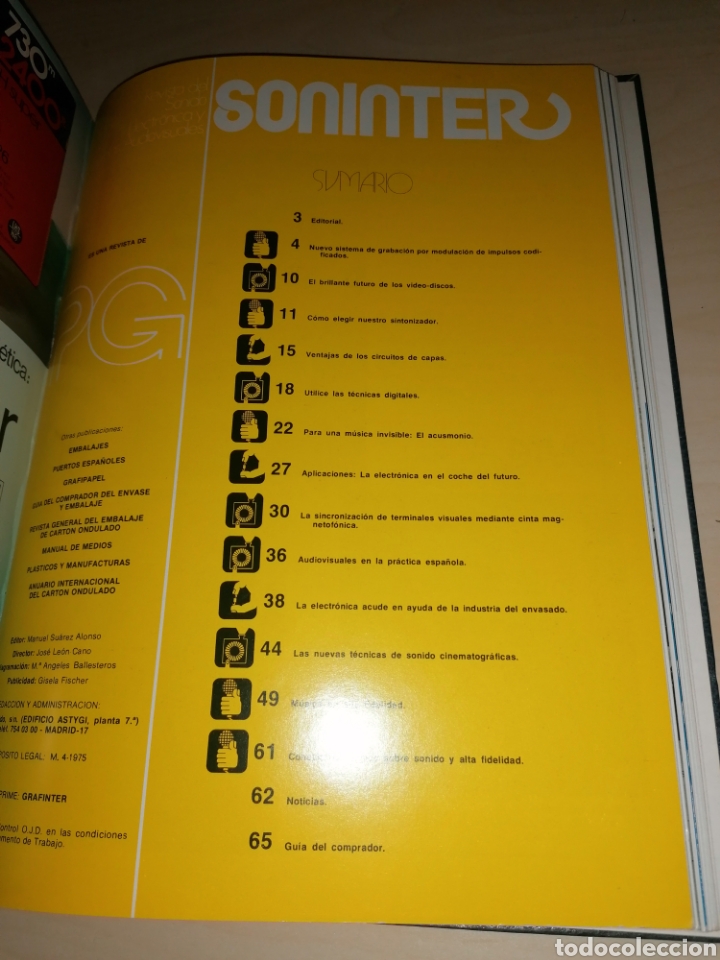 Radios antiguas: Tomo de revistas SONINTER - Del 1 al 6 - Foto 13