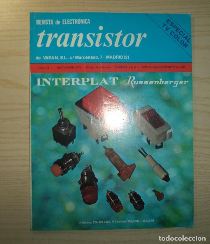 Radios antiguas: REVISTA TRANSISTOR N&ordm; 78 - Foto 1