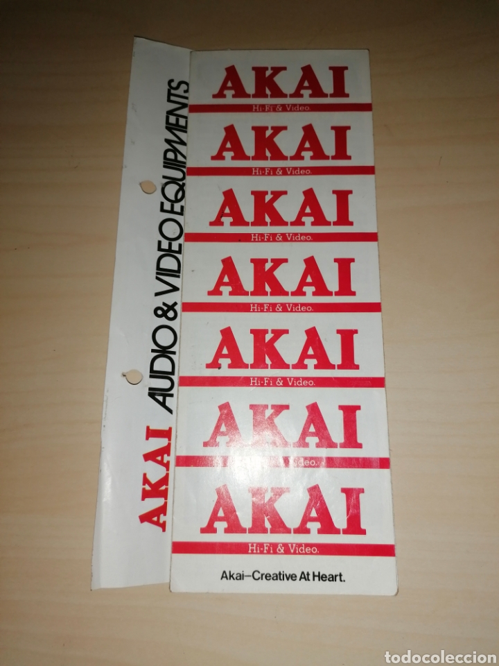 Radios antiguas: Antiguo cat&aacute;logo AKAI - Foto 1