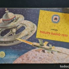Radios antiguas: CATALOGO DE PUBLICIDAD RADIO TRANSISTOR TOCADISCOS TELEVISOR PHILIPS CAMPAÑA 1955. Lote 247494565