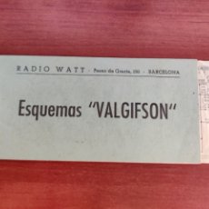 Radios antiguas: ESQUEMAS A TRANSISTORES VALGIFSON RADIO WATT. Lote 258114690