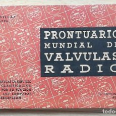 Radios antiguas: PRONTUARIO MUNDIAL DE VALVULAS RADIO (L. GAUDILLAT) 15ª EDICIÓN ORIGINAL 1957
