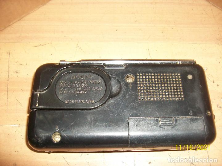Radios antiguas: RADIO SONY- MODELO ICF 350 W- FUNCIONA - Foto 5