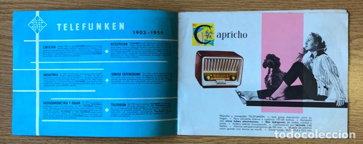 Radios antiguas: CATALOGO TELEFUNKEN 1959 - RADIOS - Foto 2