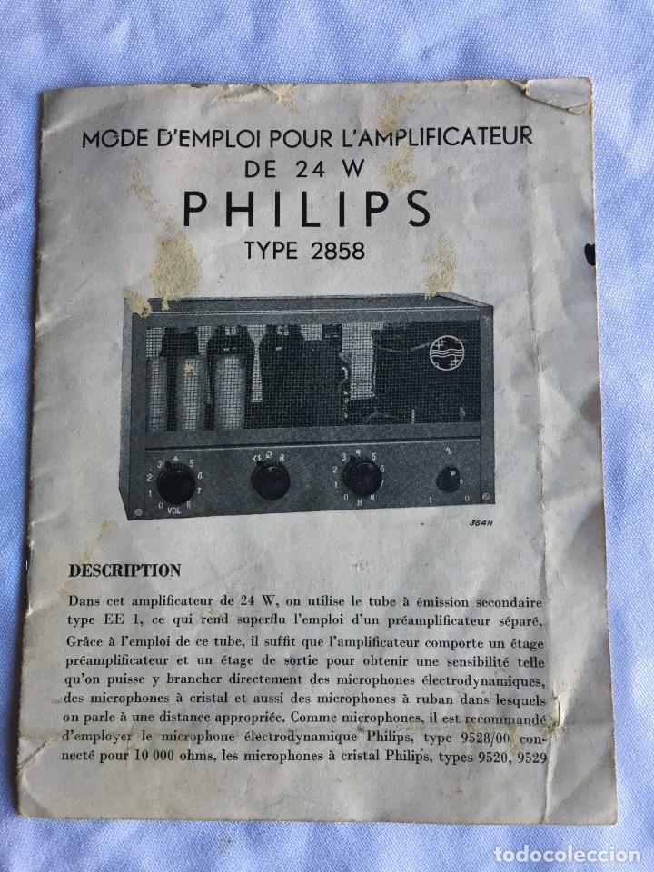 Radios antiguas: PHILIPS TYPE 2858 - Foto 1