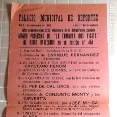 Radios antiguas: 1963 XXXIX AÑOS RADIODIFUSIÓN ESPAÑOLA ”LA COMARCA NOS VISITA” RADIO BARCELONA EDICIÓN Nº 464 ROSA. Lote 320875668